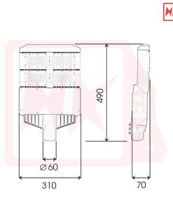 Đèn đường LED OEM Philips M11 - 100W - Thương hiệu HKLED