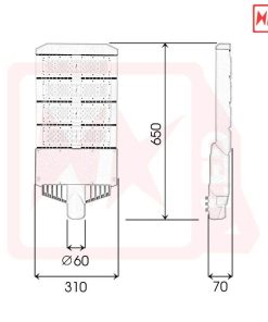 Đèn đường LED OEM Philips M11 - 200W - Thương hiệu HKLED